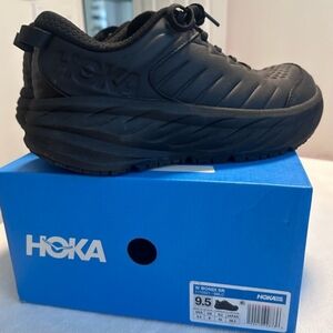 Hoka Bondi SR Professional Shoes Women 9.5 Black Slip Resistant Nursing